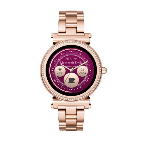 michael kors access sofie rose gold tone smartwatch|Michael Kors .